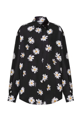 black-button-up-shirt