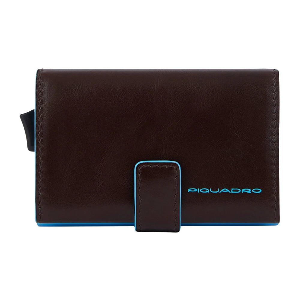 Piquadro Mannelijk Bruin Accessoires Heren, One Size, Credit Card Holder Case In Metal