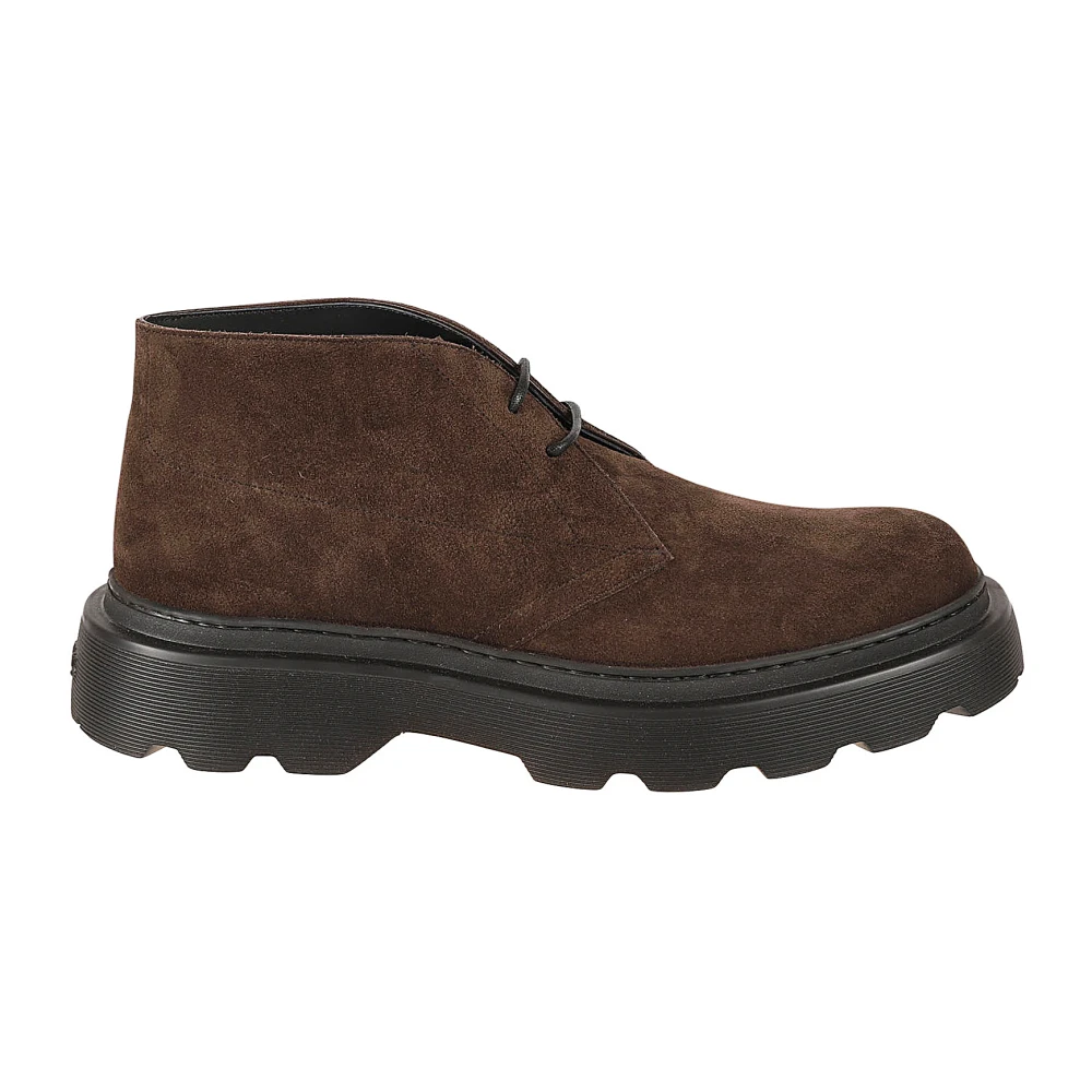 Tod's Men's Brown Lace-Up Boots, 7 Uk, Lace-Up Boots