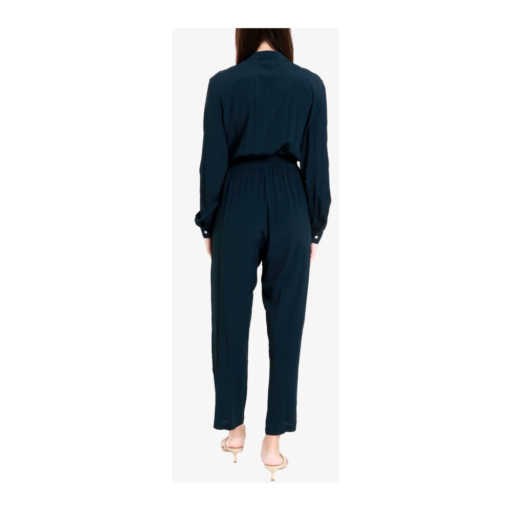 Mauro Grifoni Blauwe Katoenen Broek met Zakken Blue Dames