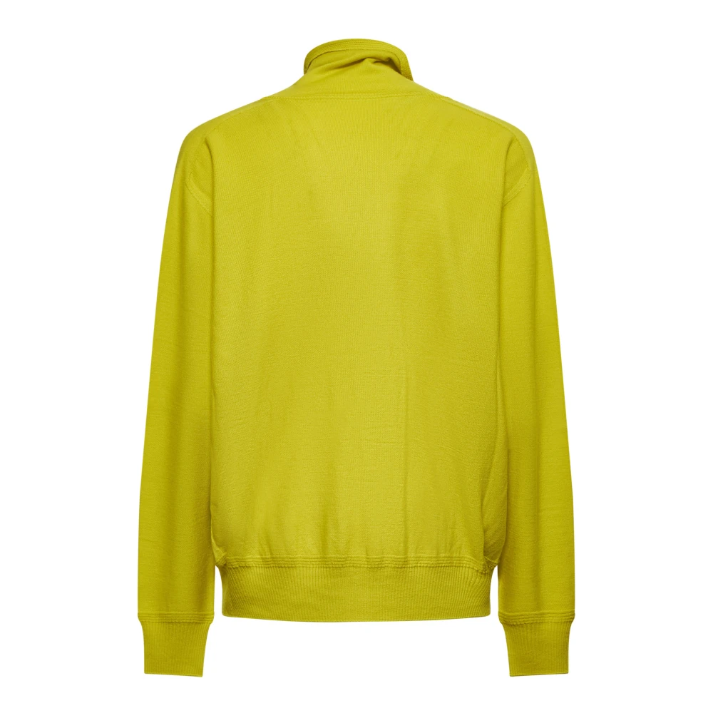 Issey Miyake Gele Sweater Homme Plisse Yellow Heren
