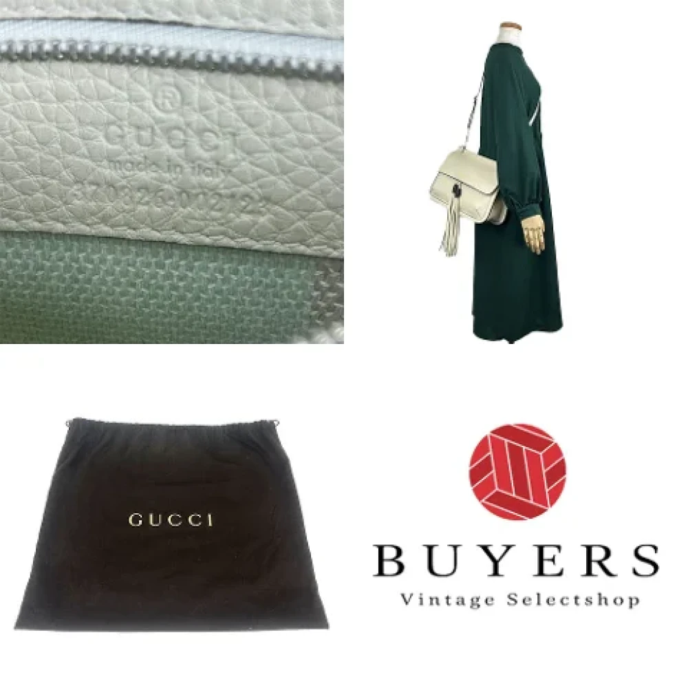 Gucci Vintage Pre-owned Leather gucci-bags White Dames