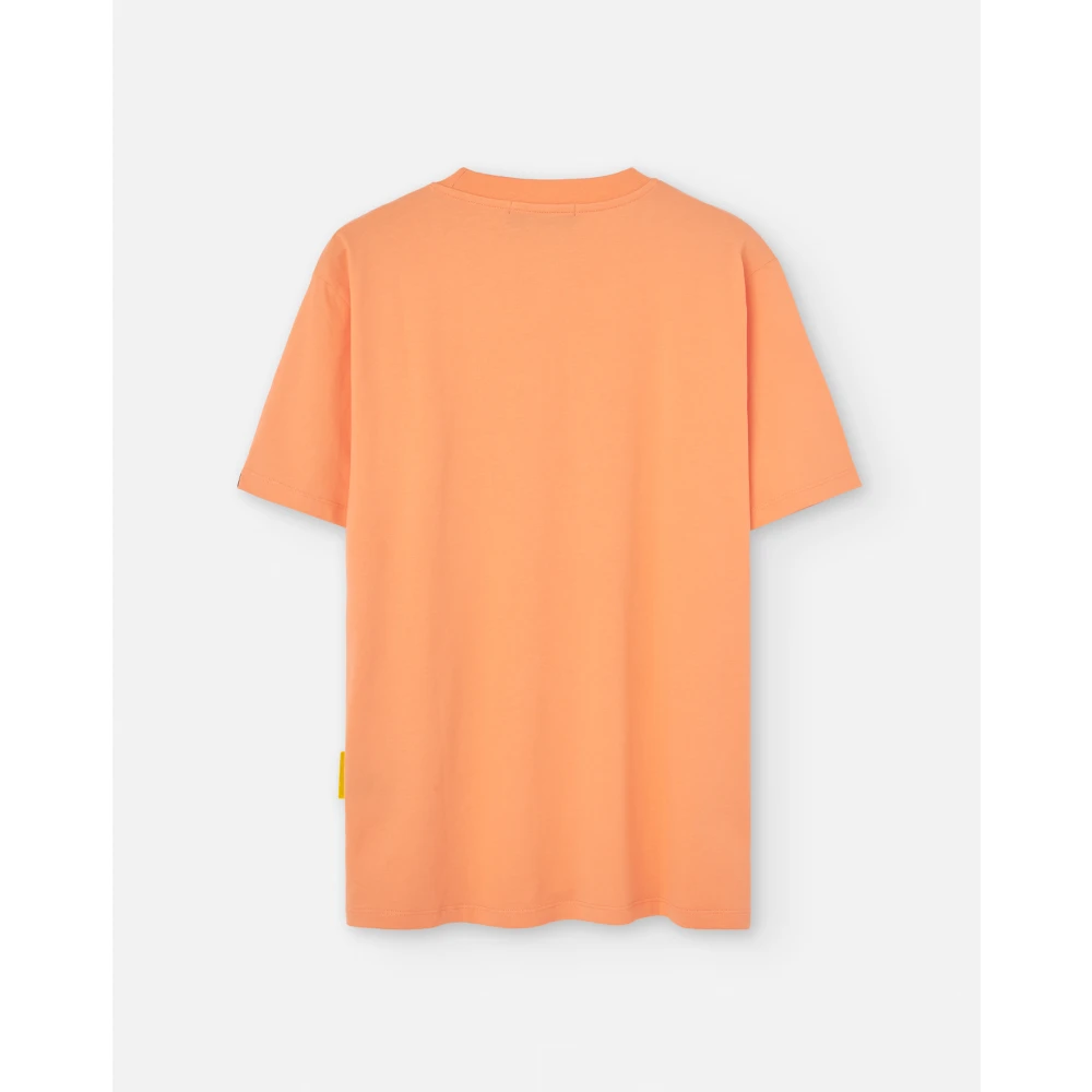 Barrow Rode Bedrukte Shirt Orange Heren