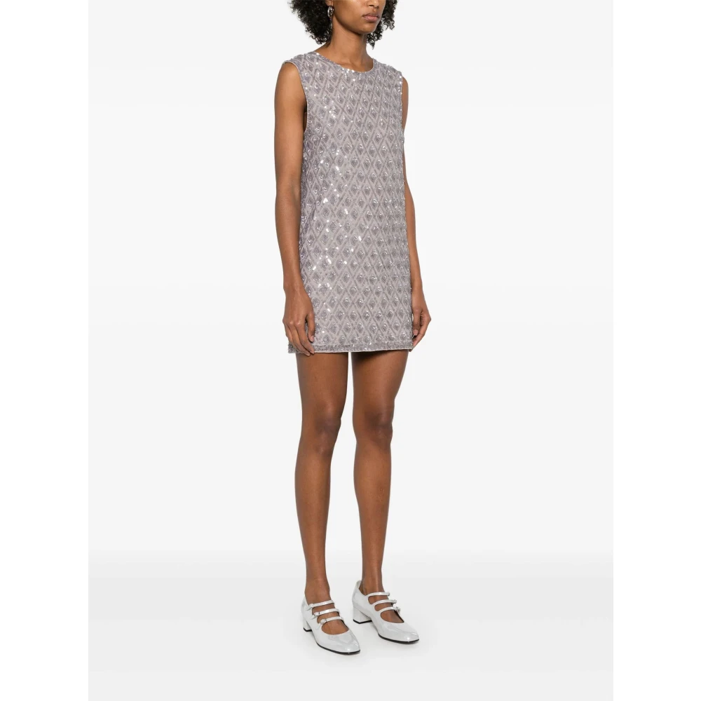 P.a.r.o.s.h. Stucco Jurk Gray Dames