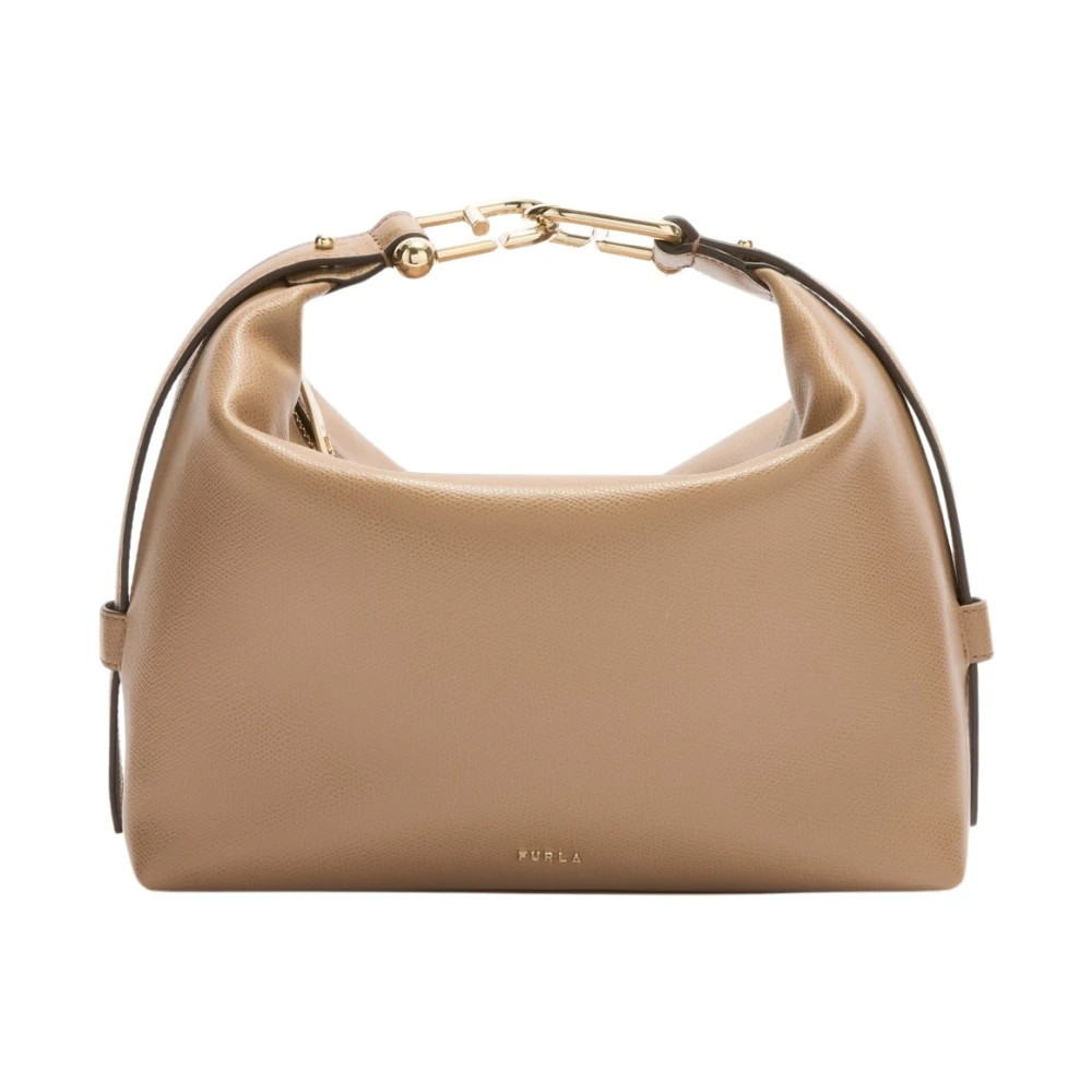Furla Donna Beige Tonie M Hobo Bag