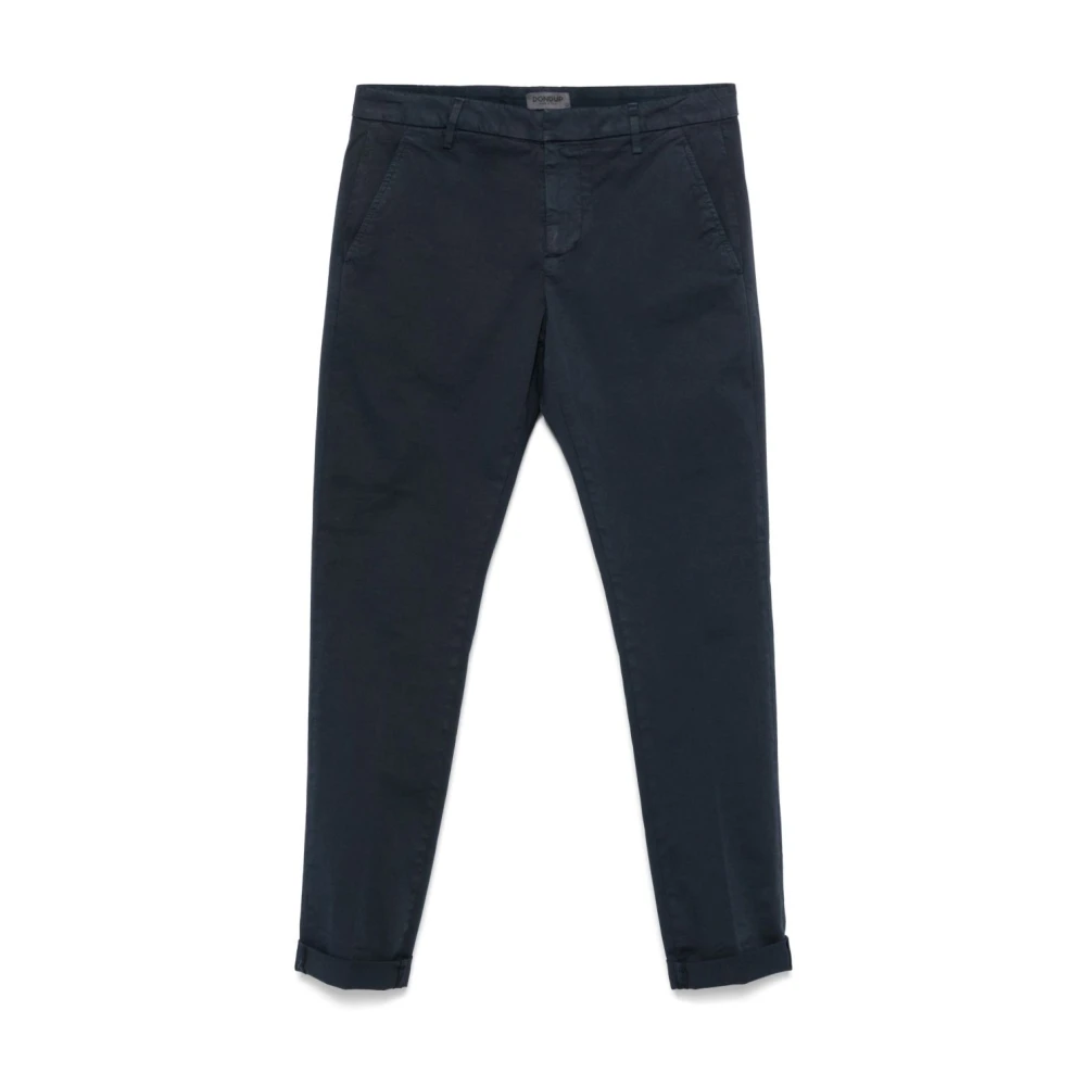 Dondup Men's Blue Chinos, W32, Gaubert Slim-Fit Trousers