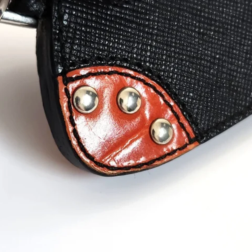 Prada Vintage Pre-owned Fabric key-holders Black Dames