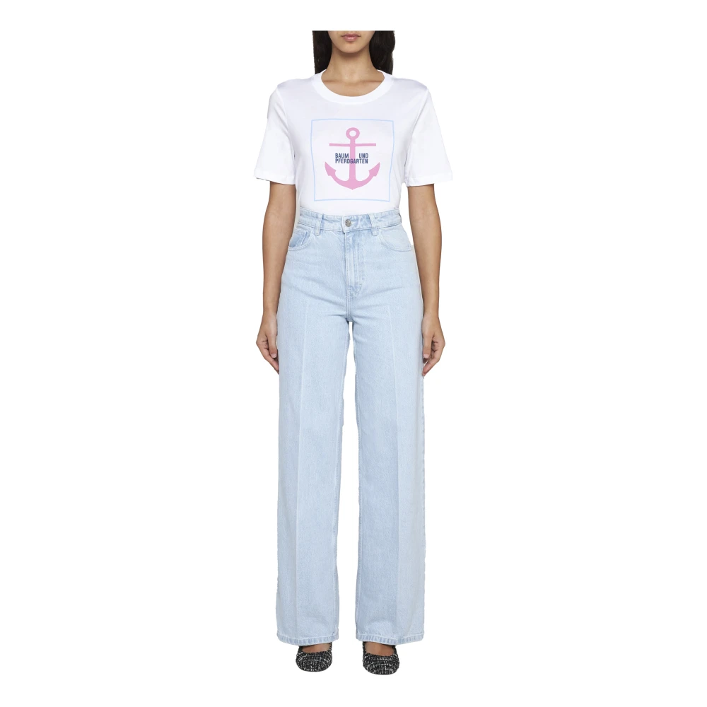 BAUM UND PFERDGARTEN Stijlvolle T-shirts en Polos Collectie White Dames