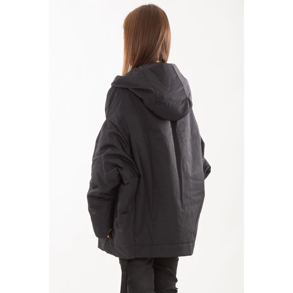 Rick Owens Hooded Peter Parka Black Dames