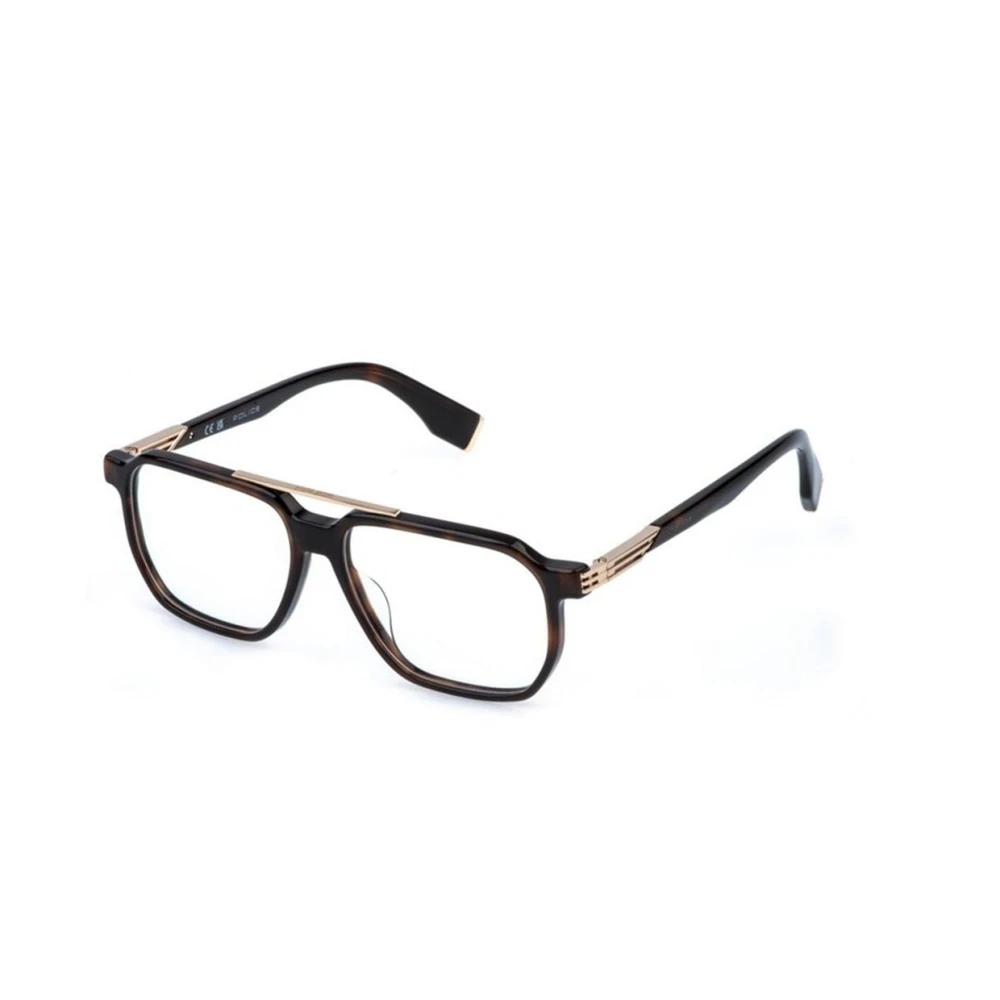 Police Brown Glasses, Male, 55 Mm, Mercury 6 Eyeglasses