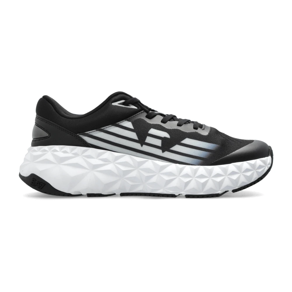 Emporio Armani Ea7 Men's Black Sneakers With Logo