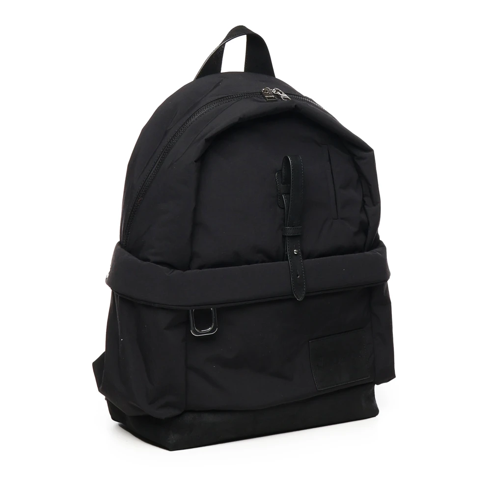JW Anderson Zwarte rugzak met suède afwerking Black Heren