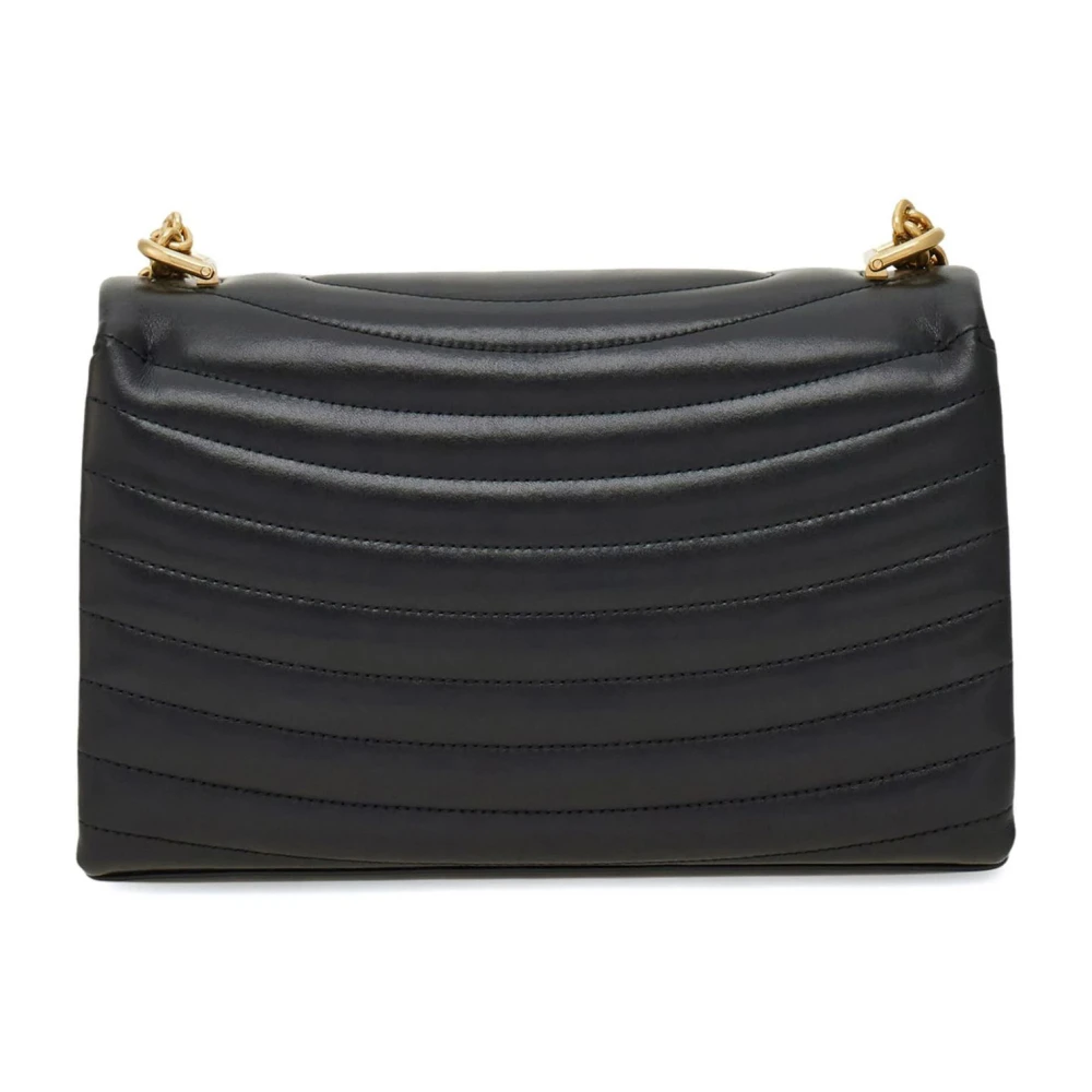 Salvatore Ferragamo Gewatteerde Zwarte Schoudertas met Gancini Black Dames