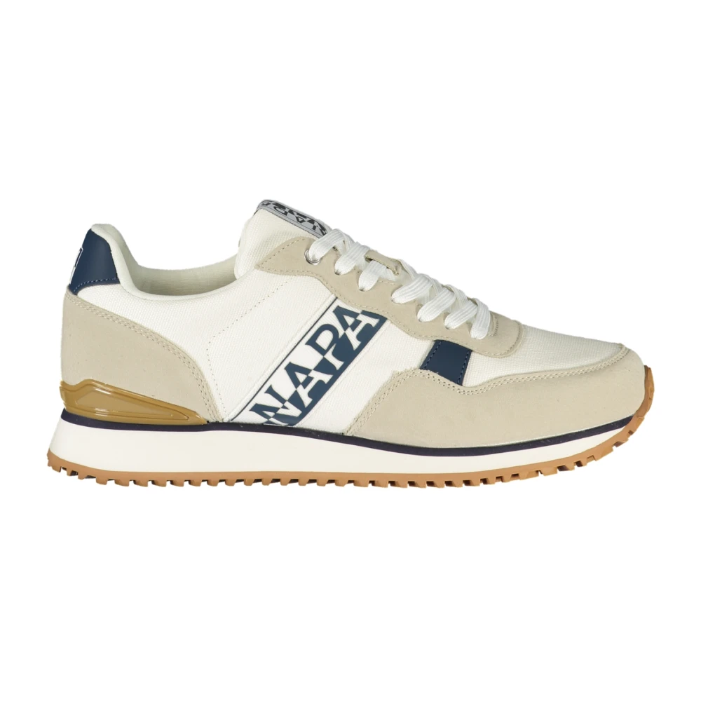 Napapijri Men's White Sports Shoe With Laces - Sneakers - 9 Uk - Shoes