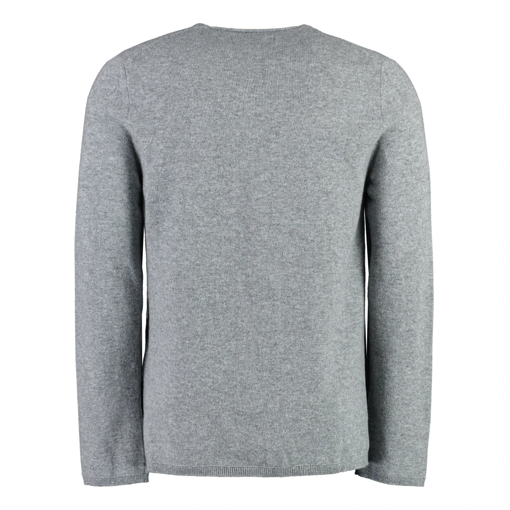 Comme des Garçons Lacoste Wol Crew-Neck Sweater Gray Heren