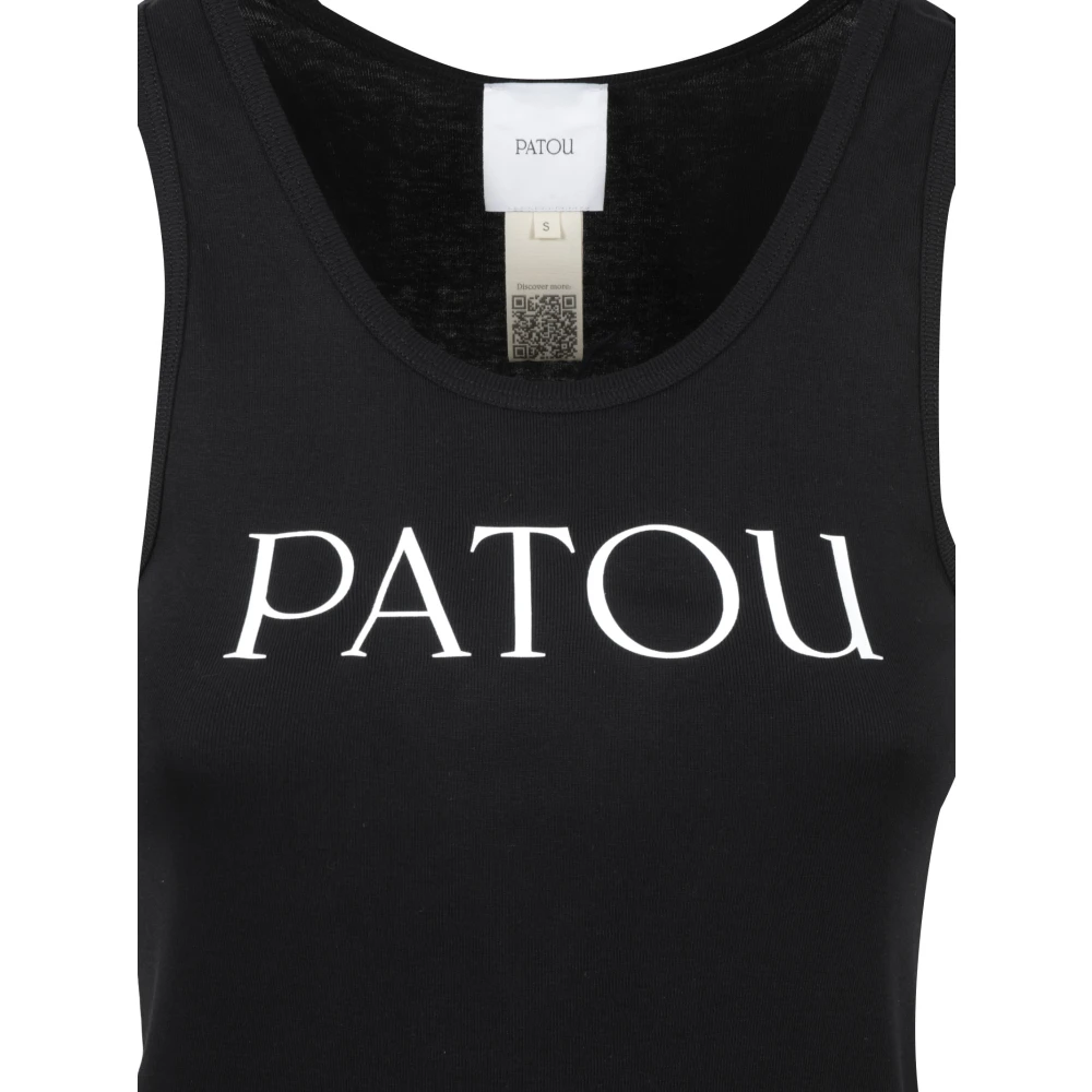 Patou Iconische Zwarte Tanktop Black Dames