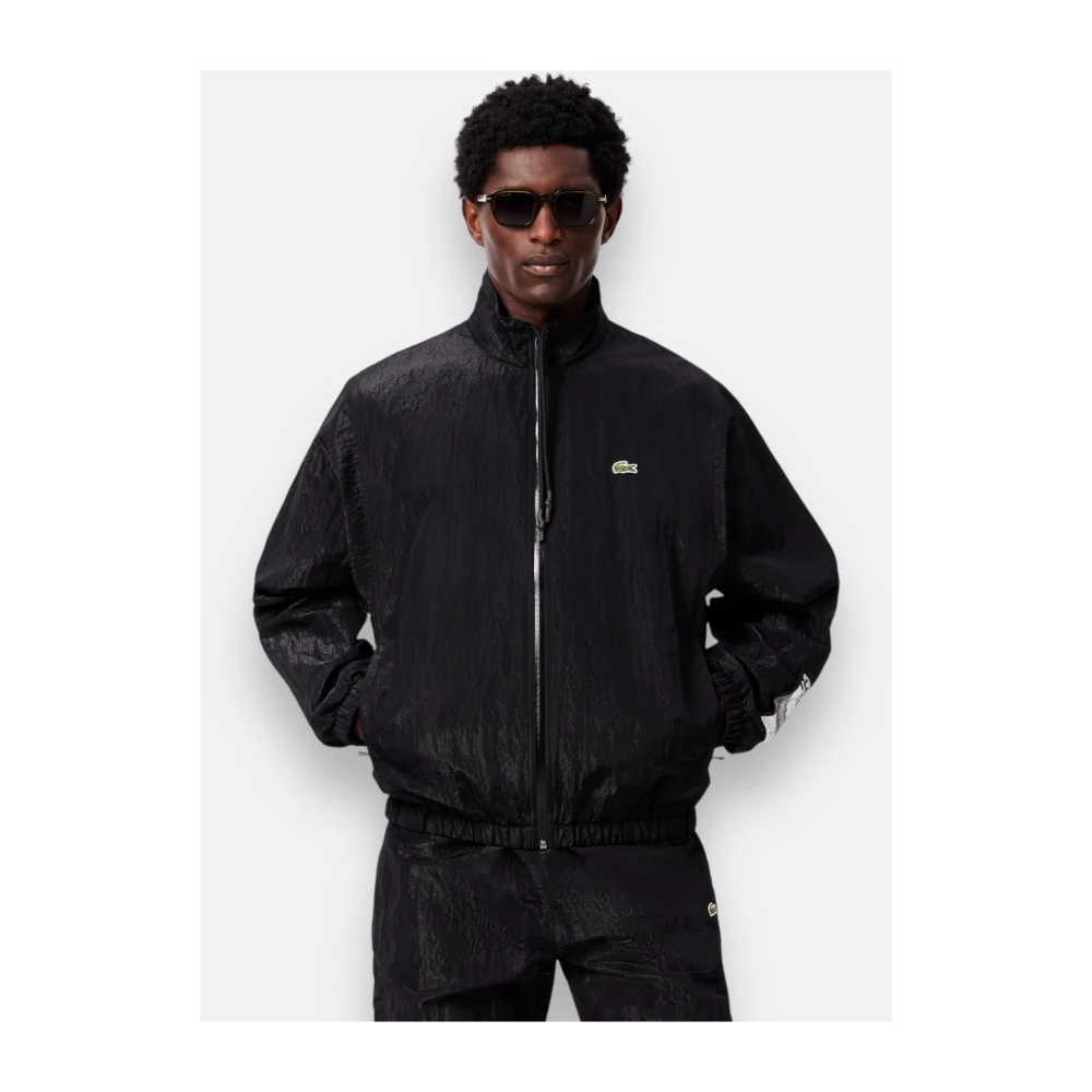 Lacoste Waterafstotende Sportsuit Jas Black Heren