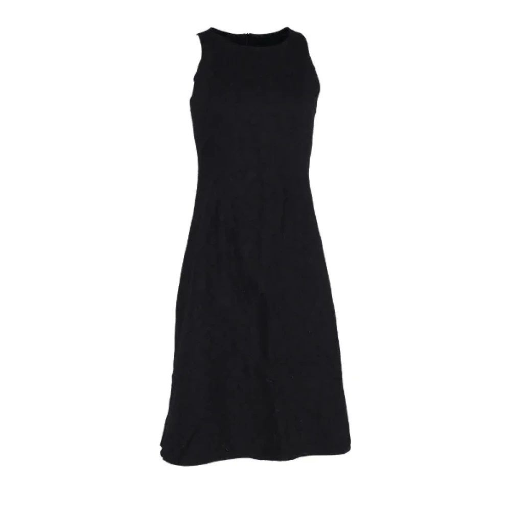 Versace Pre-owned Wool dresses Black Dames