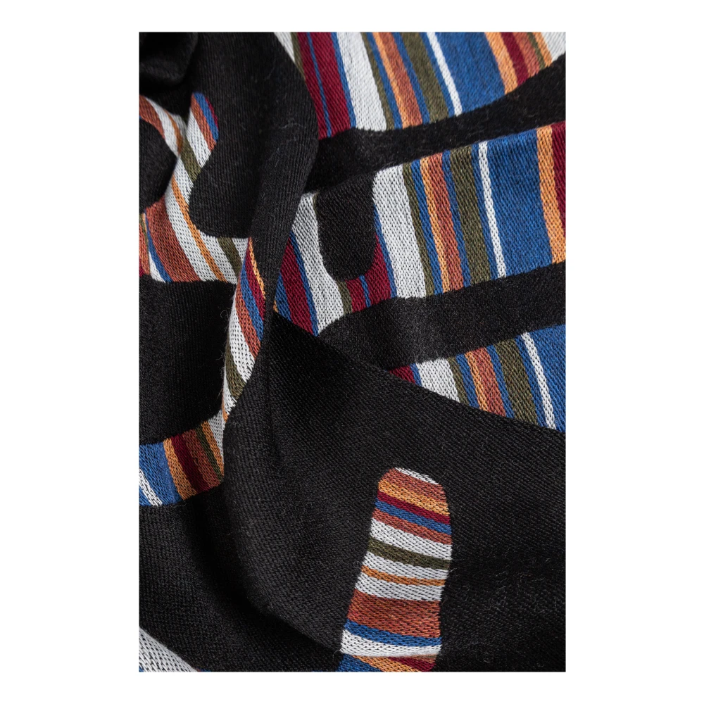 Paul Smith Wollen sjaal met logo Black Heren