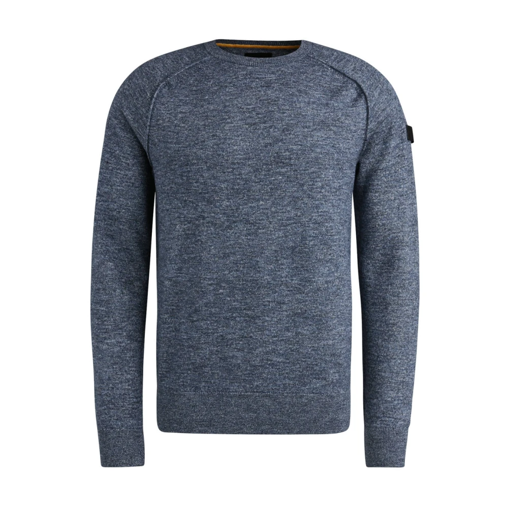 PME Legend R-neck soft blend pullover Blue Heren