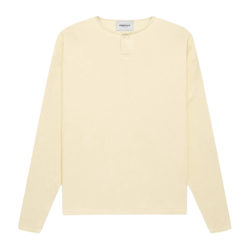 Fear Of God Essentials Thermal Henley Buttercream Limited Edition Beige Heren