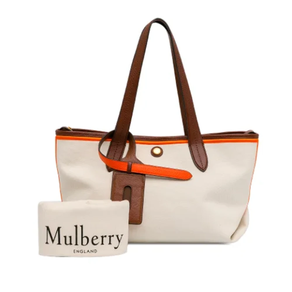 Mulberry Pre-owned Canvas shoulder-bags White Dames