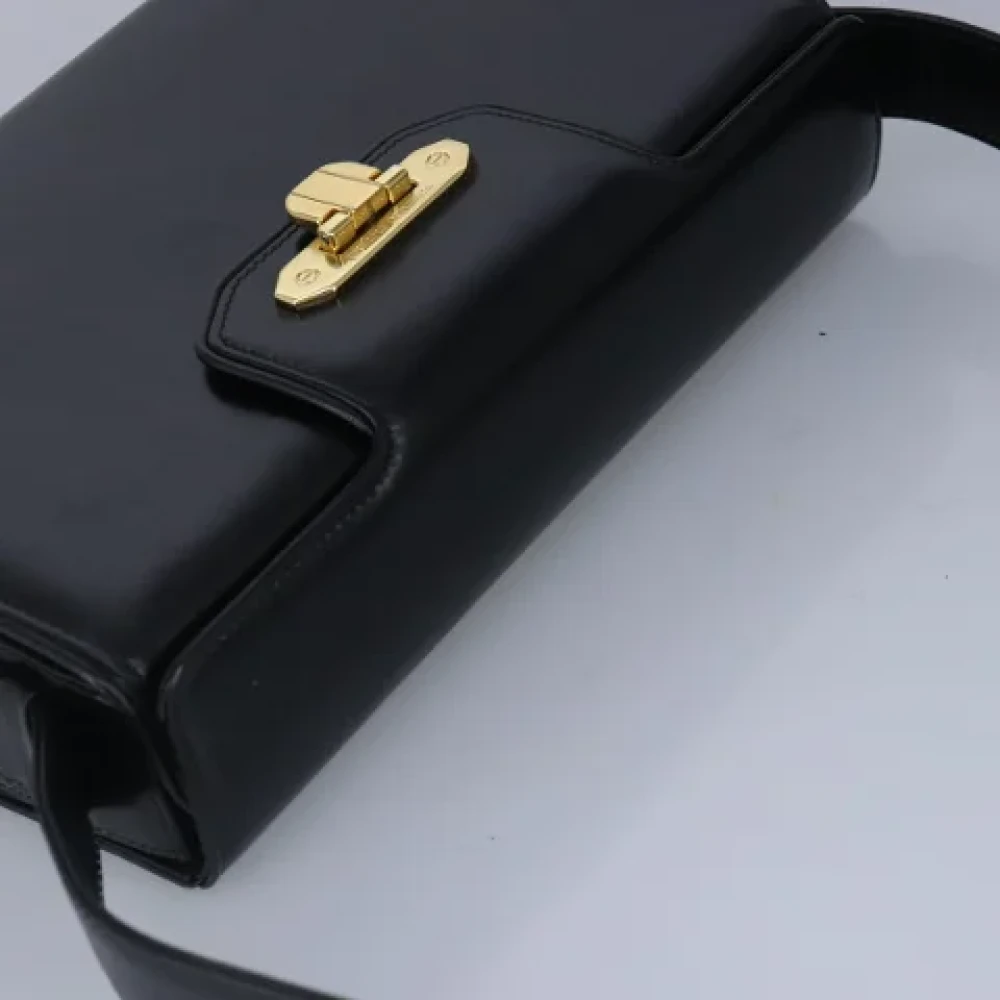 Valentino Vintage Pre-owned Leather crossbody-bags Black Dames