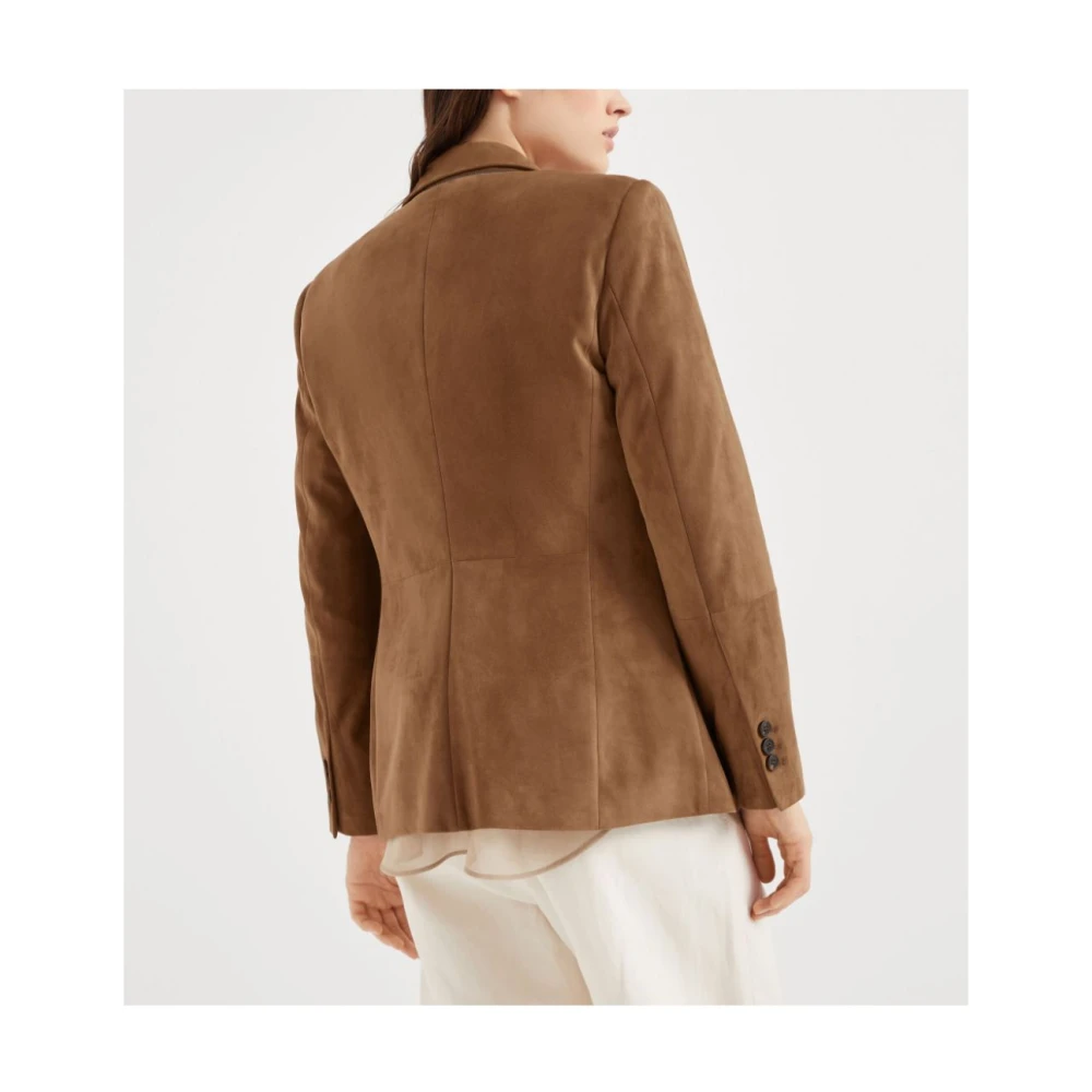BRUNELLO CUCINELLI Stijlvolle Jassen Collectie Brown Dames