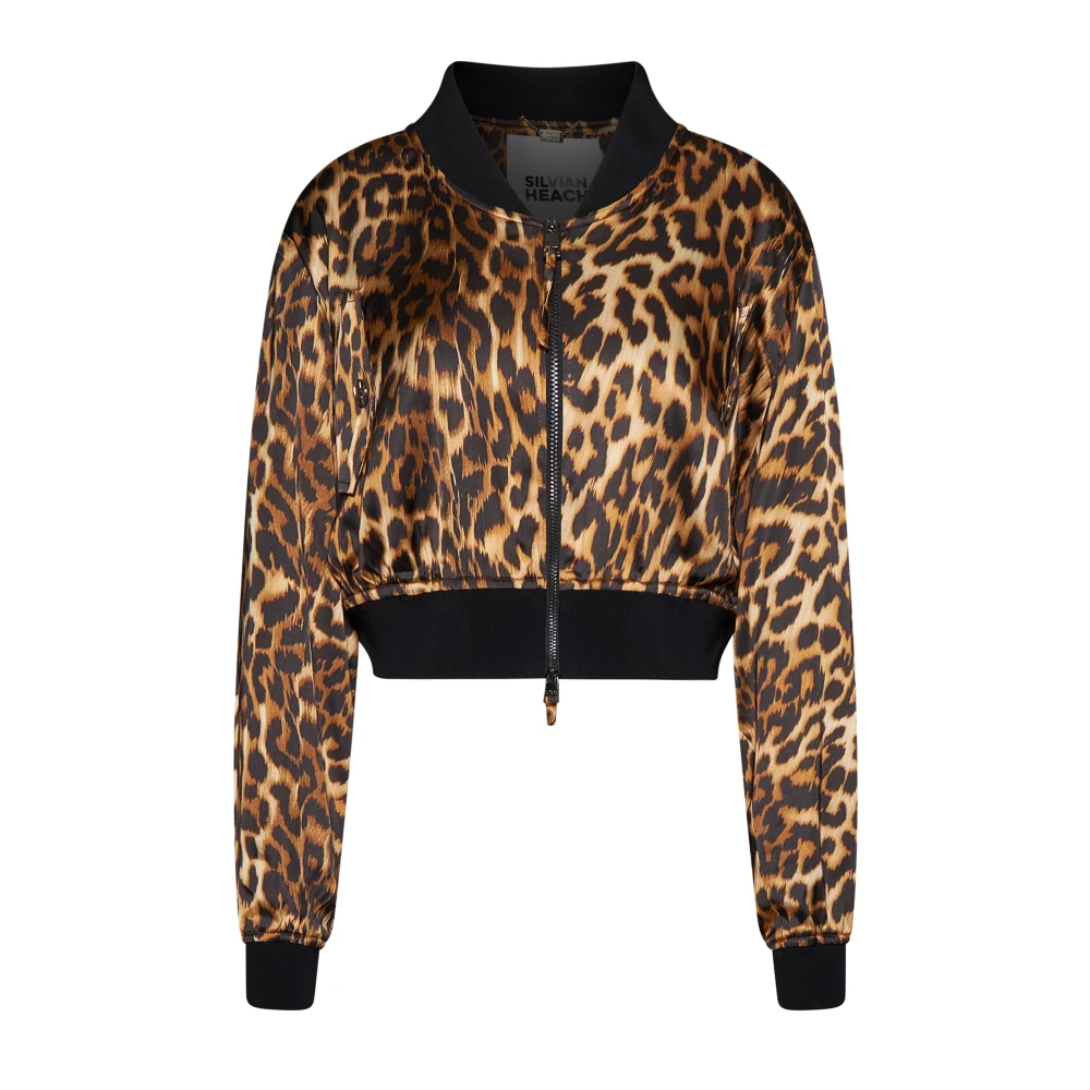 Silvian Heach Kvinno Multicolor Jackor Dam, M, Cropped Bomber Jacka