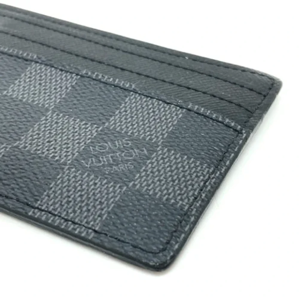 Louis Vuitton Vintage Pre-owned Fabric wallets Black Heren