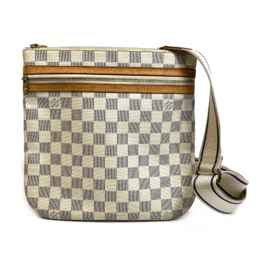 Louis Vuitton Vintage Pre-owned Cotton louis-vuitton-bags White Dames