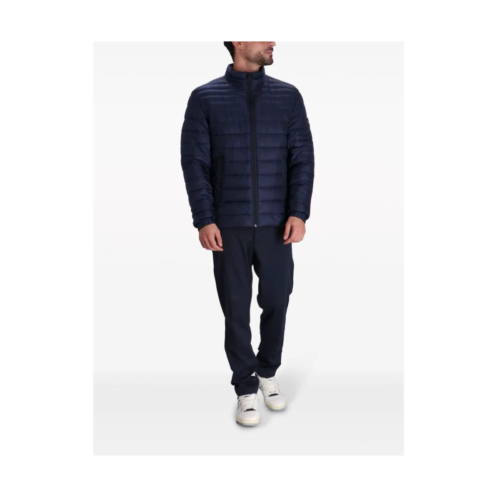 Hugo Boss Donkerblauwe Gewatteerde Jack met Trechterhals Blue Heren