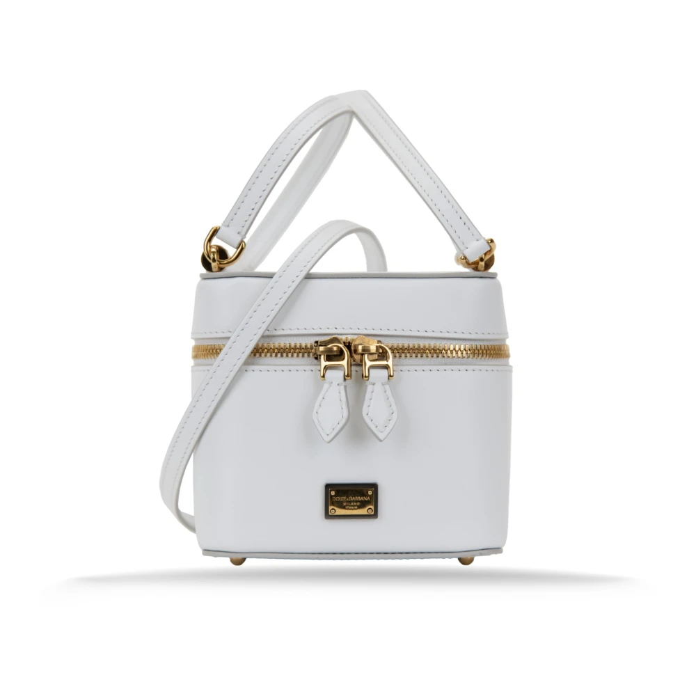 Dolce & Gabbana Donna Bianco - Borsa A Tracolla In Pelle Con Specchio - Bags - One Size
