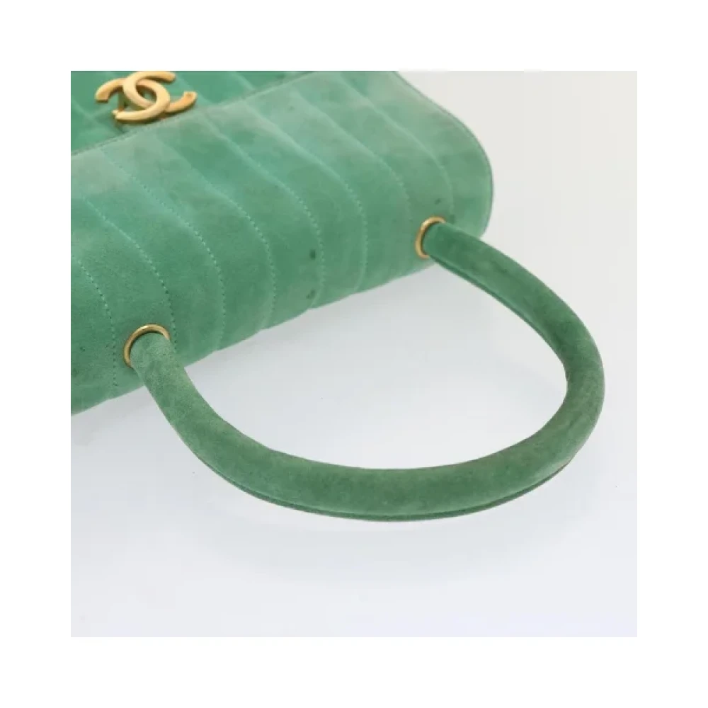 Chanel Vintage Pre-owned Suede handbags Green Dames