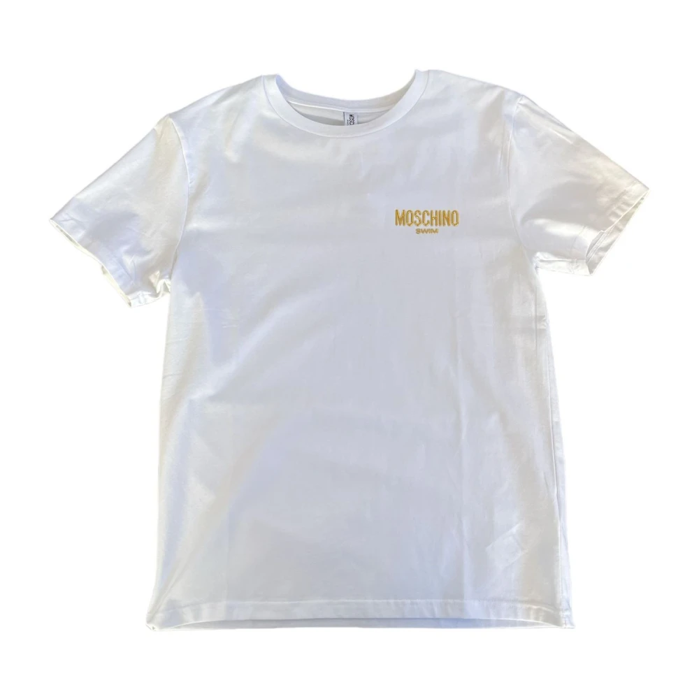 Moschino Katoenen T-shirt met korte mouwen voor mannen White Heren