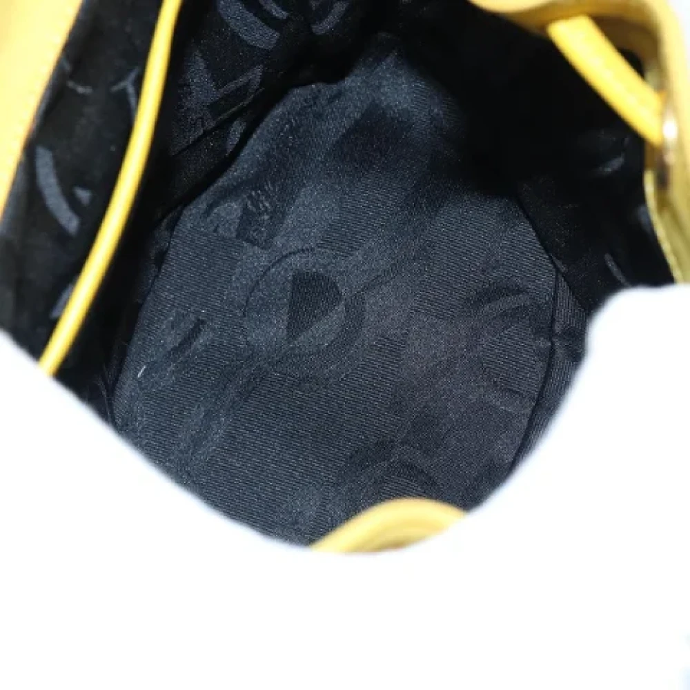 Salvatore Ferragamo Pre-owned Suede backpacks Yellow Dames