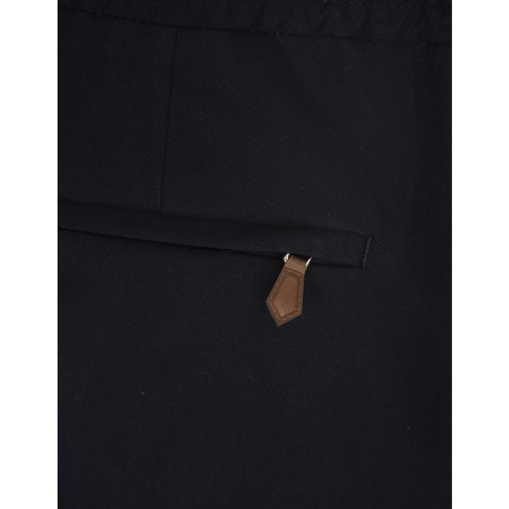 PT Torino Blauwe Slim Fit Broek Katoen Kasjmier Blue Heren