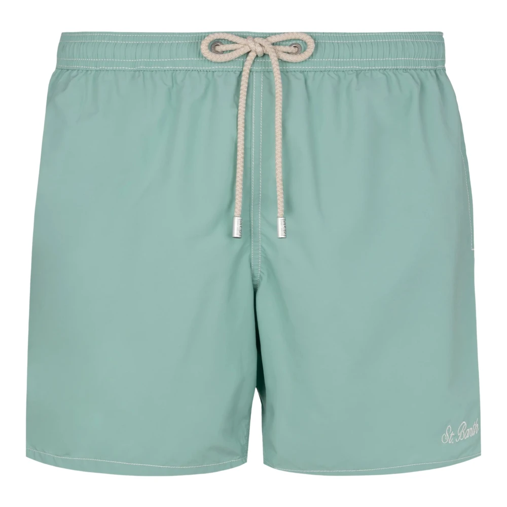 Mc2 Saint Barth Men's Green Comfort Light Swim Shorts - Beachwear - M - Swimwear