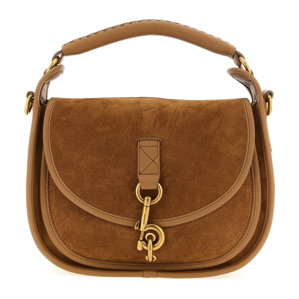 Burberry Women's Beige Messenger B Clip Crossbody Bag