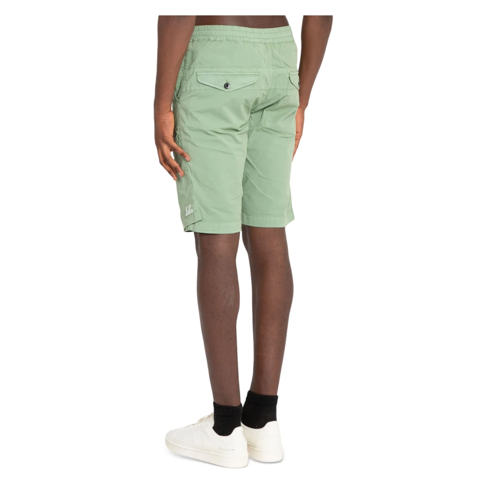 C.P. Company Stretch Twill Shorts Green Heren