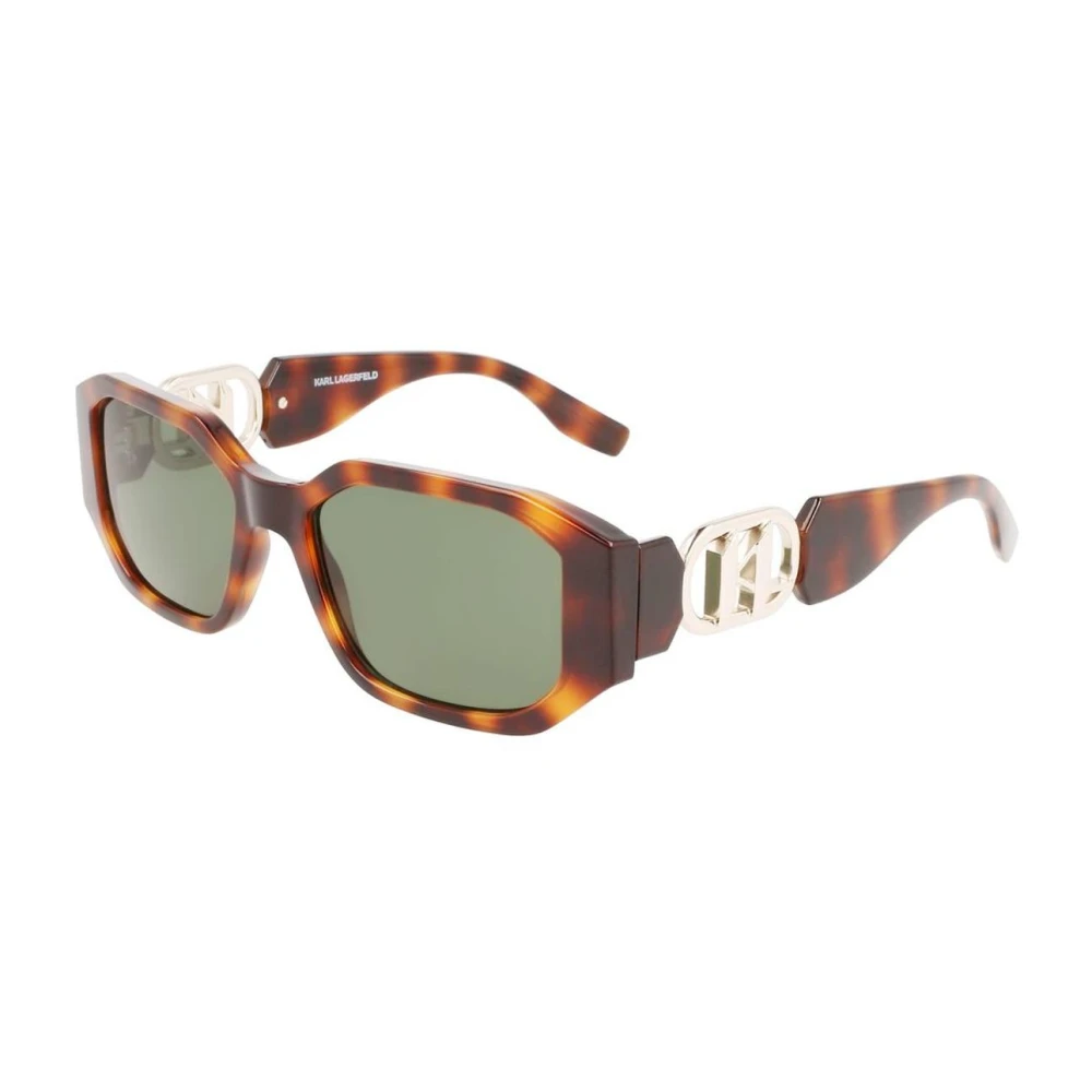 Karl Lagerfeld Women's Green Injected Sunglasses With Lenses