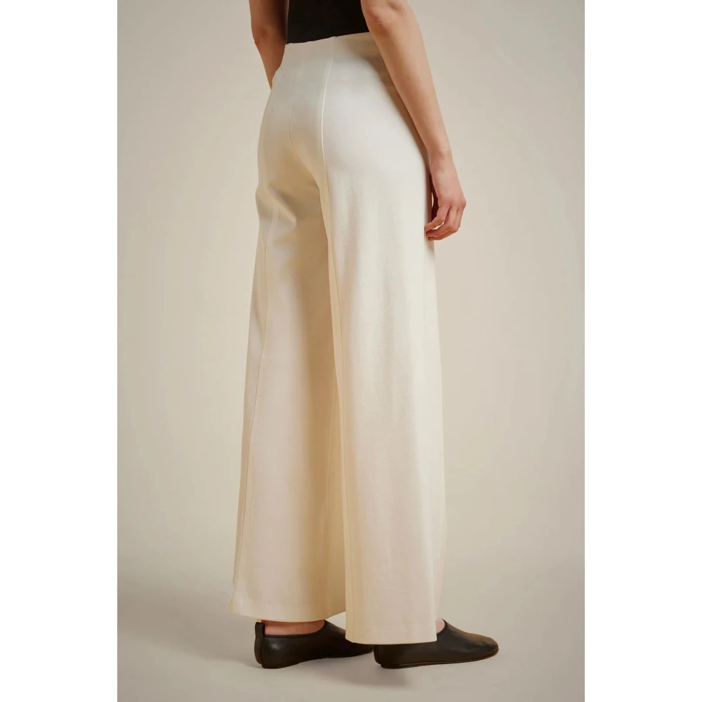 Liviana Conti Milano Stitch Palazzo Broek met Verstelbare Zoom White Dames