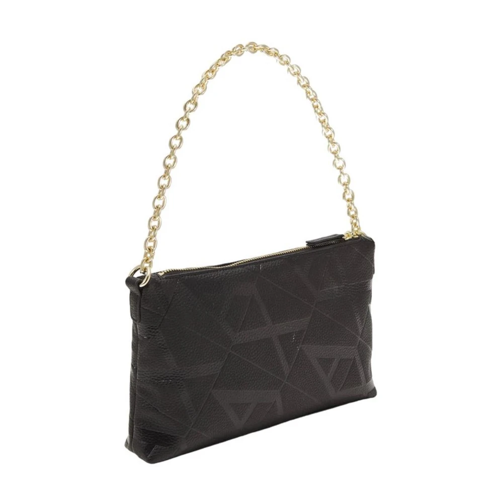 Armani Exchange Zwarte polyester handtas met strak ontwerp Black Dames