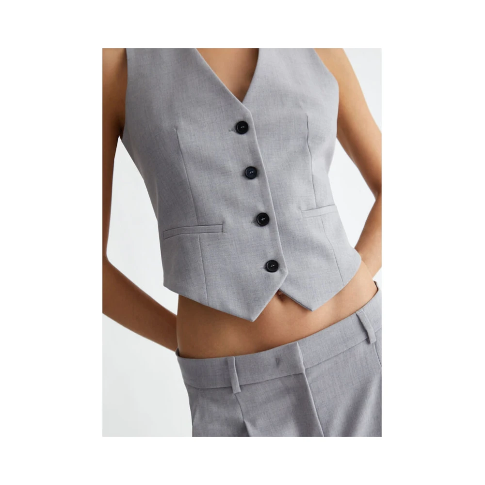 Liu Jo Twill Gilet Array Large Gray Dames