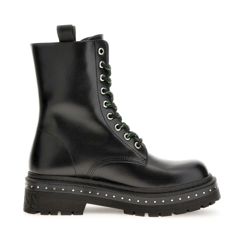 Guess Women's Black Lace-Up Boots, 8 Uk, Ankle Boots