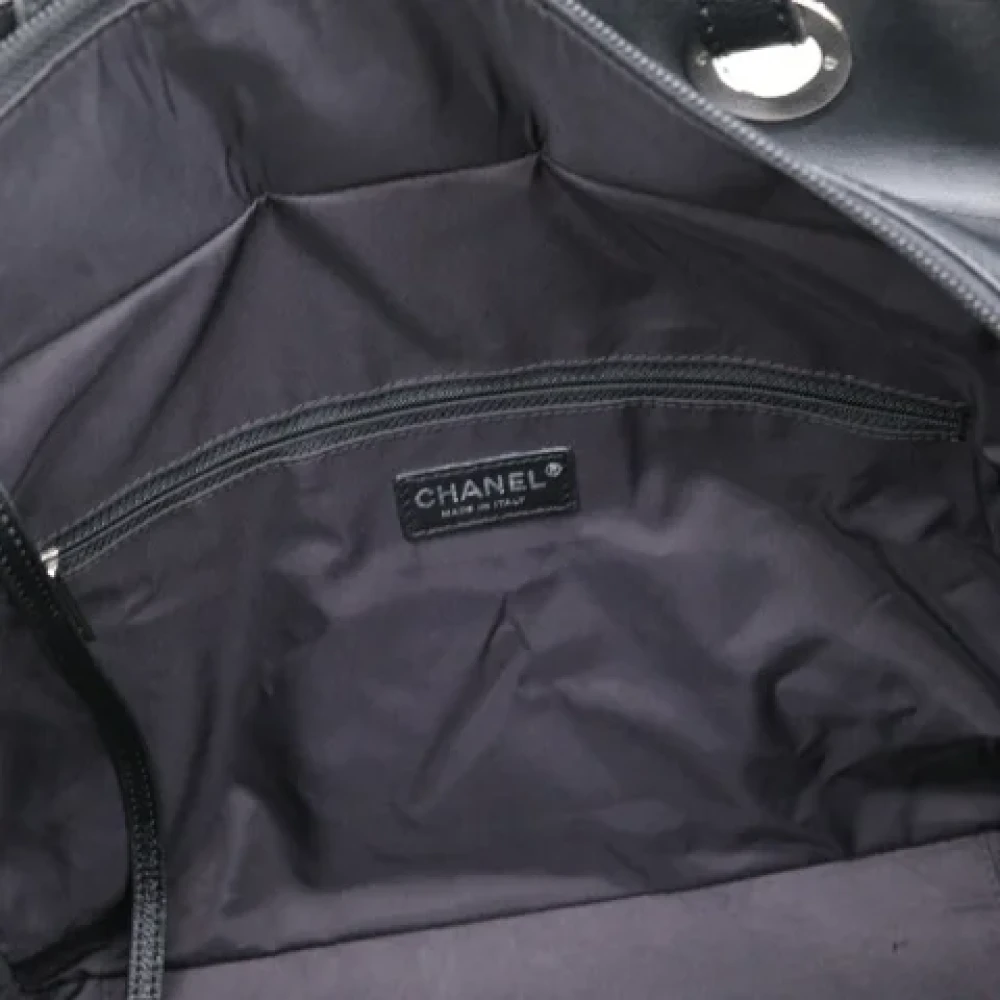 Chanel Vintage Pre-owned Canvas totes Black Dames