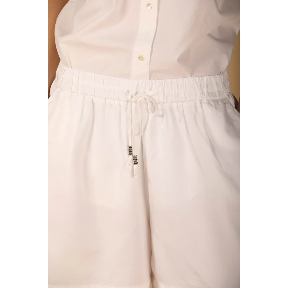 Mason's Portovenere Dames Chino Bermuda Shorts White Dames
