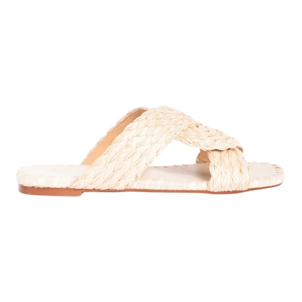 Castañer Women's Beige Sliders, 4 Uk, Padme/258 Flat Sandals