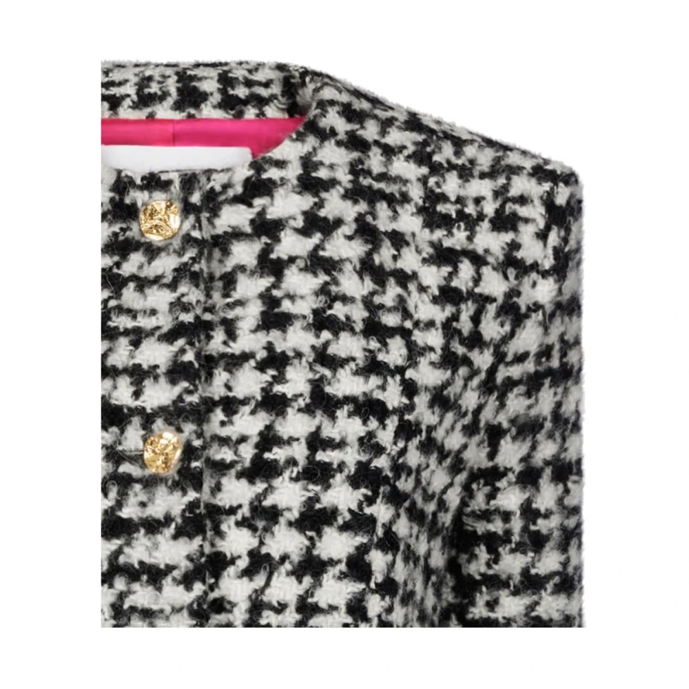 Nina Ricci Houndstooth Jacks Wit Zwart Multicolor Dames