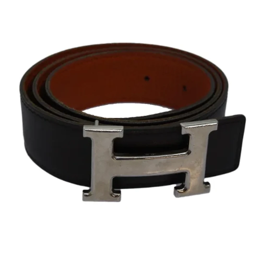 Hermès Vintage Pre-owned Leather belts Black Dames